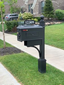 black mailbox